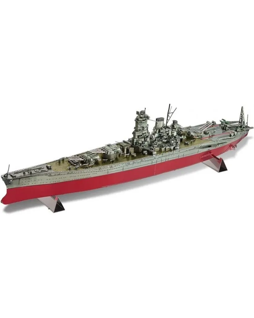 Puzzle 3D Métal Musashi Maquette Navire de Guerre Idéal Cadeau Collection