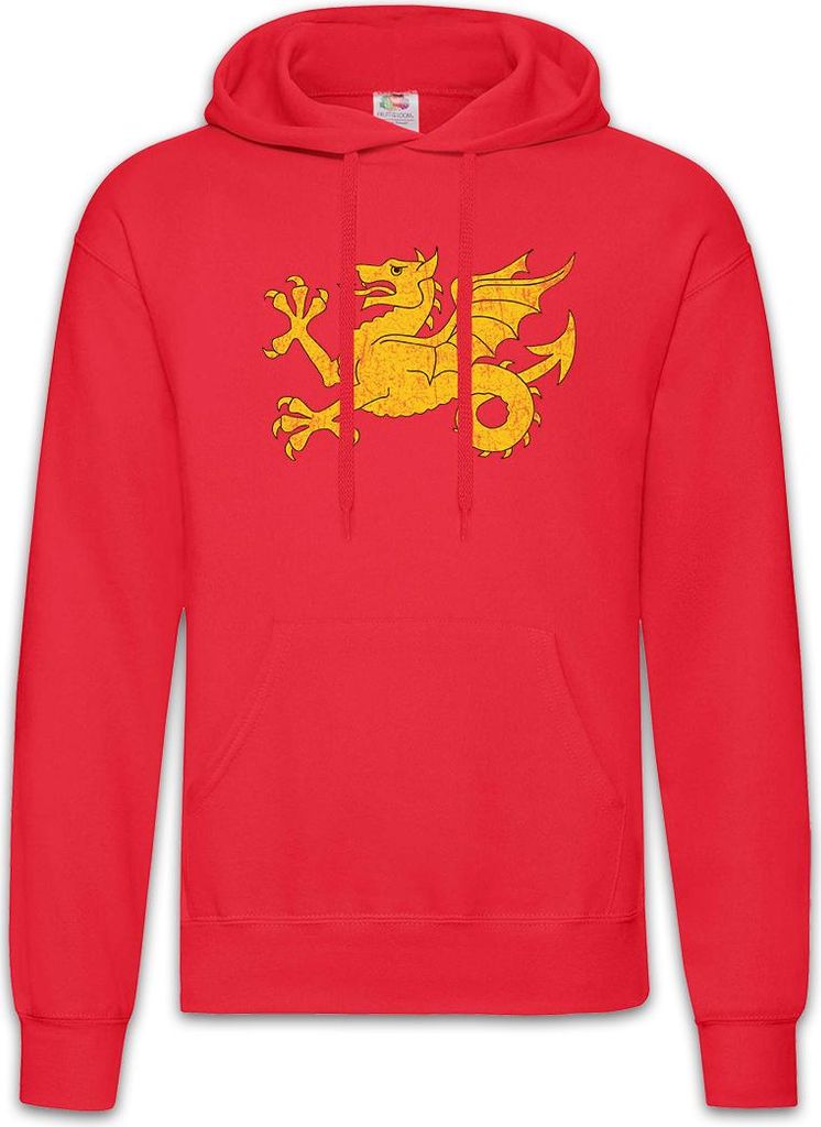 Urban Backwoods Shire Flag, Herren Hoodie, Farbe: Rot, Größe: 2XL