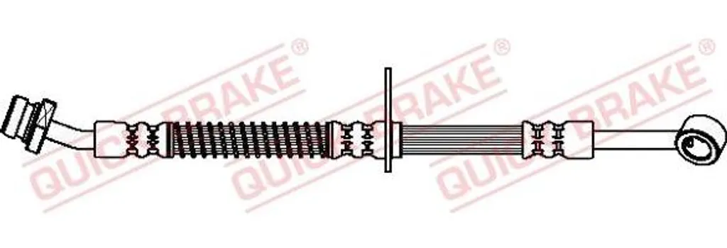Flexible de frein hydraulique pour Rio - Durite Quick Brake 50.883 OE
