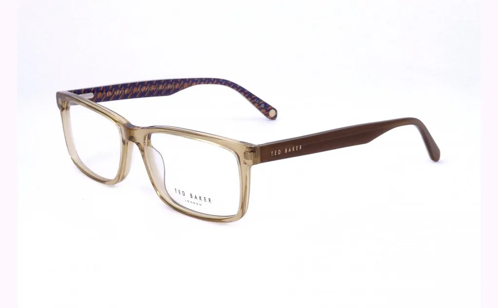 Lunettes Ted Baker TB8283 Homme Kaki en Acétate Taille 57-17 Confortables