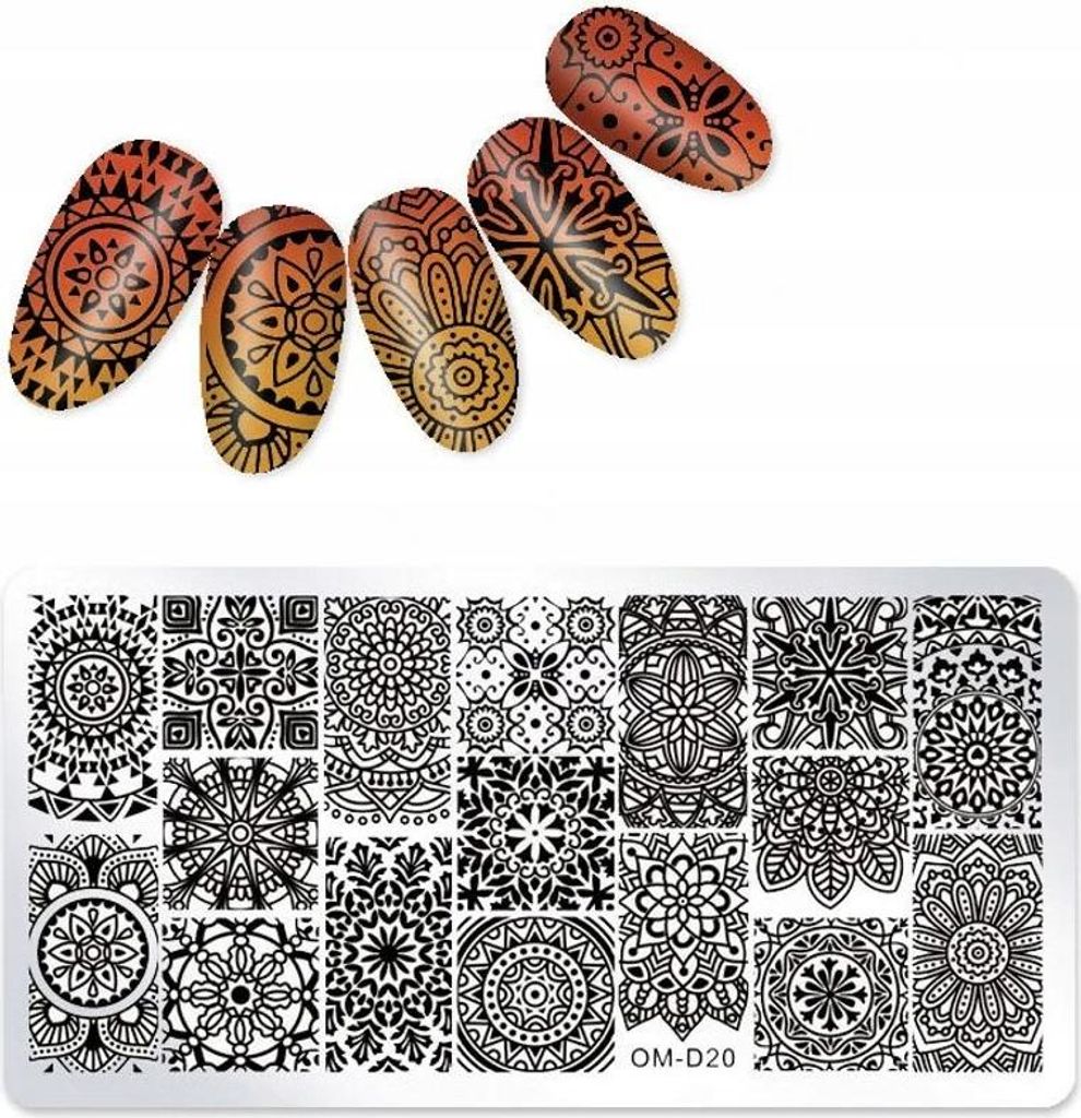 Stempelplatte für Nail Art OM-D20
