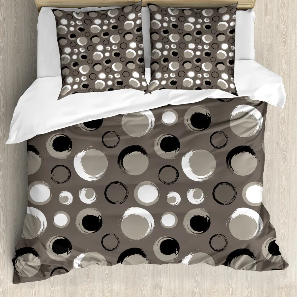 Copripiumino ABAKUHAUS 200x200 Tortora Grunge - Set Letto Anallergico