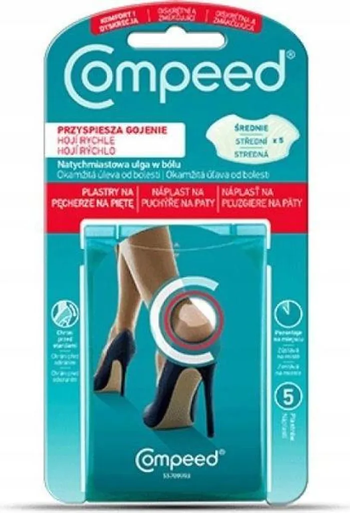 Cerotti per vesciche Compeed per il tallone, 5 pezzi - 5