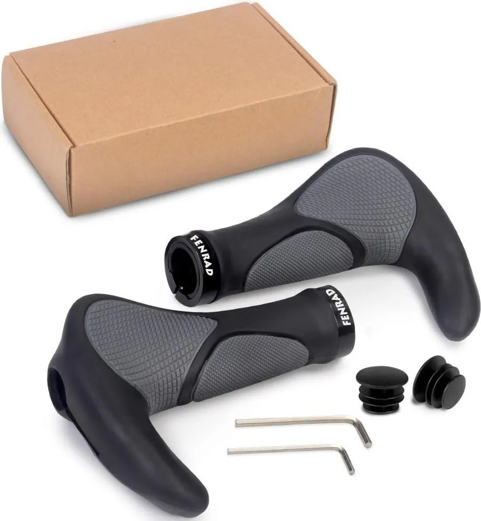 Poignées de vélo ergonomiques cornes 22mm en caoutchouc antidérapant