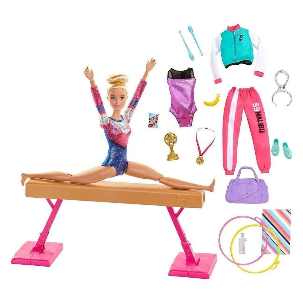 Barbie Gymnastics Playset Turnspielset mit Barbie Turnerin Produktbild 