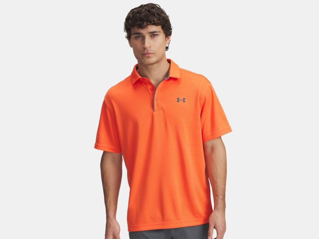 Polo Under Armour Tech Senior M rot/grau