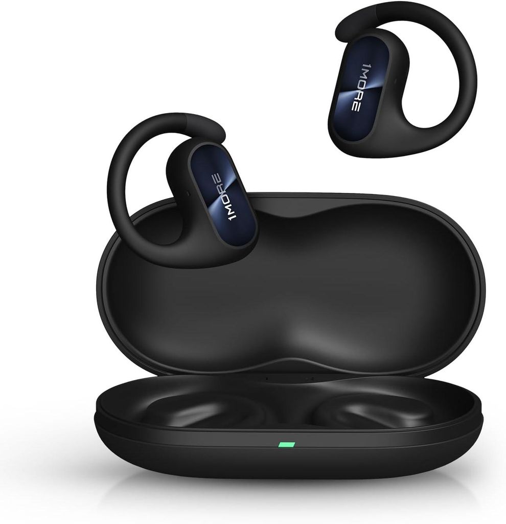 Open Ear Kopfhörer, 5.3 Bluetooth Kabellose Headphones mit 4 mikrofon, Earbuds mit Ohrbügeln, 30 Std. Spielzeit, ENC Anruf Noise Cancelling, IPX5