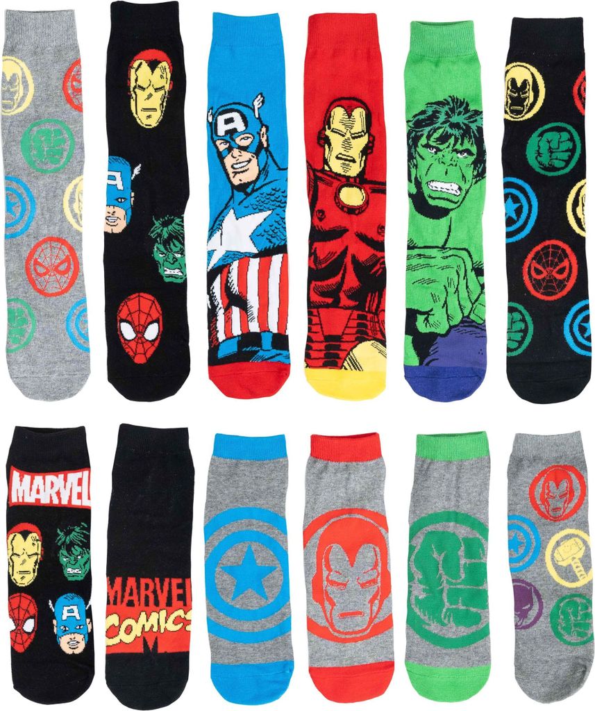 Marvel Adventskalender mit 12 Paar Socken Größe 40-45 für Produktbild 2