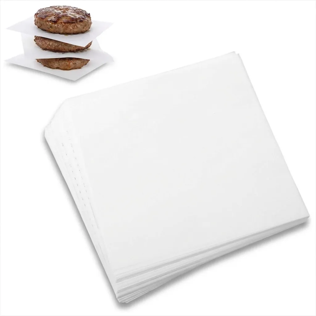 Papier Sulfurisé Antiadhésif 15x15 cm Résistant au Gras pour Pâtisserie
