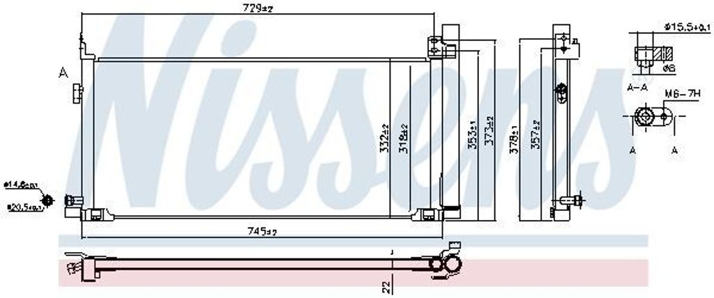 Kondensator, Klimaanlage NISSENS 940904