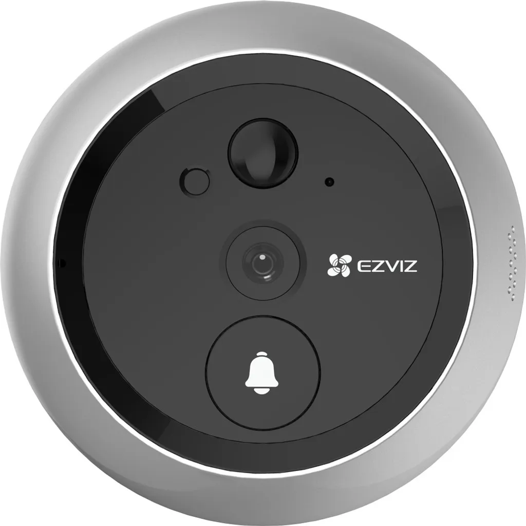Judas Numérique EZVIZ DP1C avec Écran LCD et Caméra IP Intérieur Grise