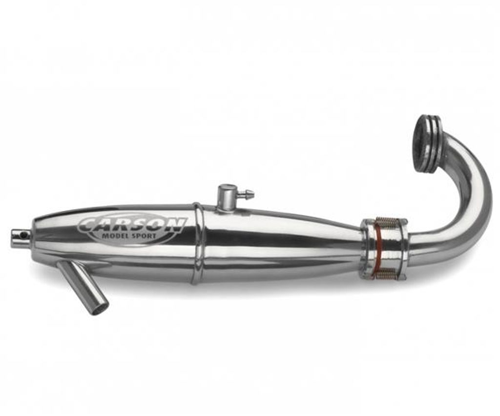 1:8 Power Auspuff Set chrom für CY-Modelle Modellbau Produktbild 