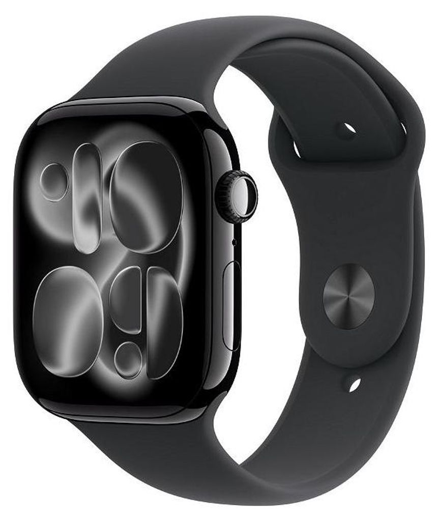 Apple Watch 11 46mm Smartwatch Jet Black/Schwarzes Armband Produktbild 