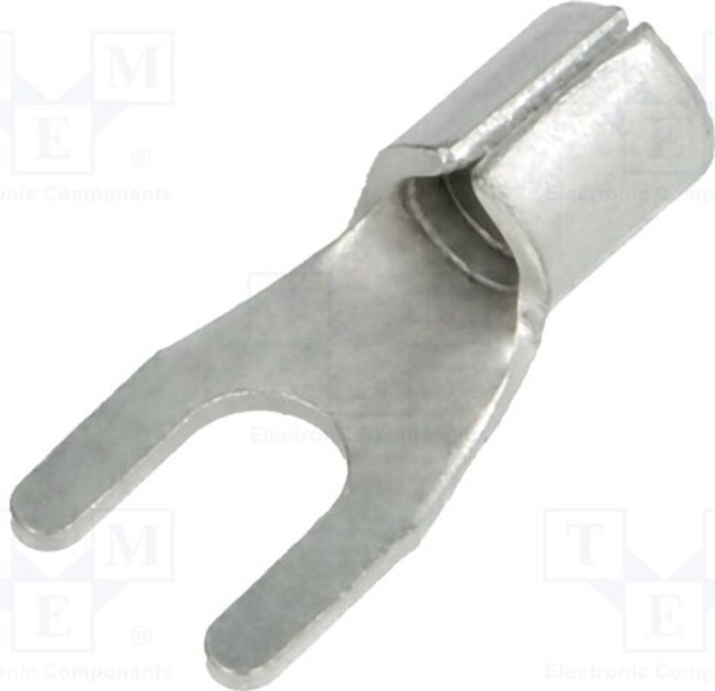 10x Kabelschuh: Gabel Klemmverbindung M4 4÷6mm2 für Leitungen BM 01320 isoliert(ne