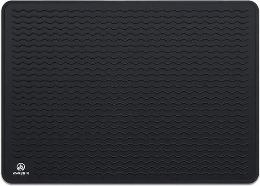 Tapis de Protection Induction en Silicone Noir, 71 x 51 cm, Anti-Rayures