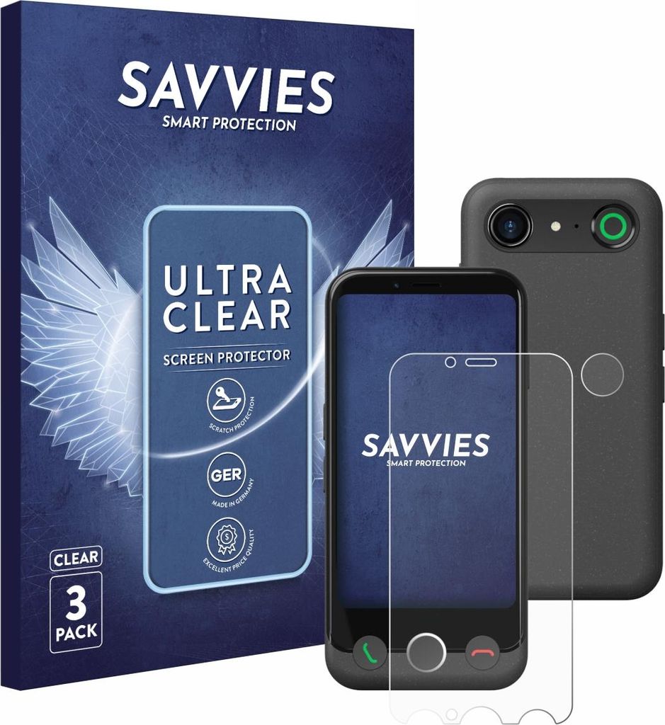 6x Für Doro Aurora A10 (Display+Kamera) Schutzfolie Savvies Displayschutz Display Schutz Folie Klar Transparent
