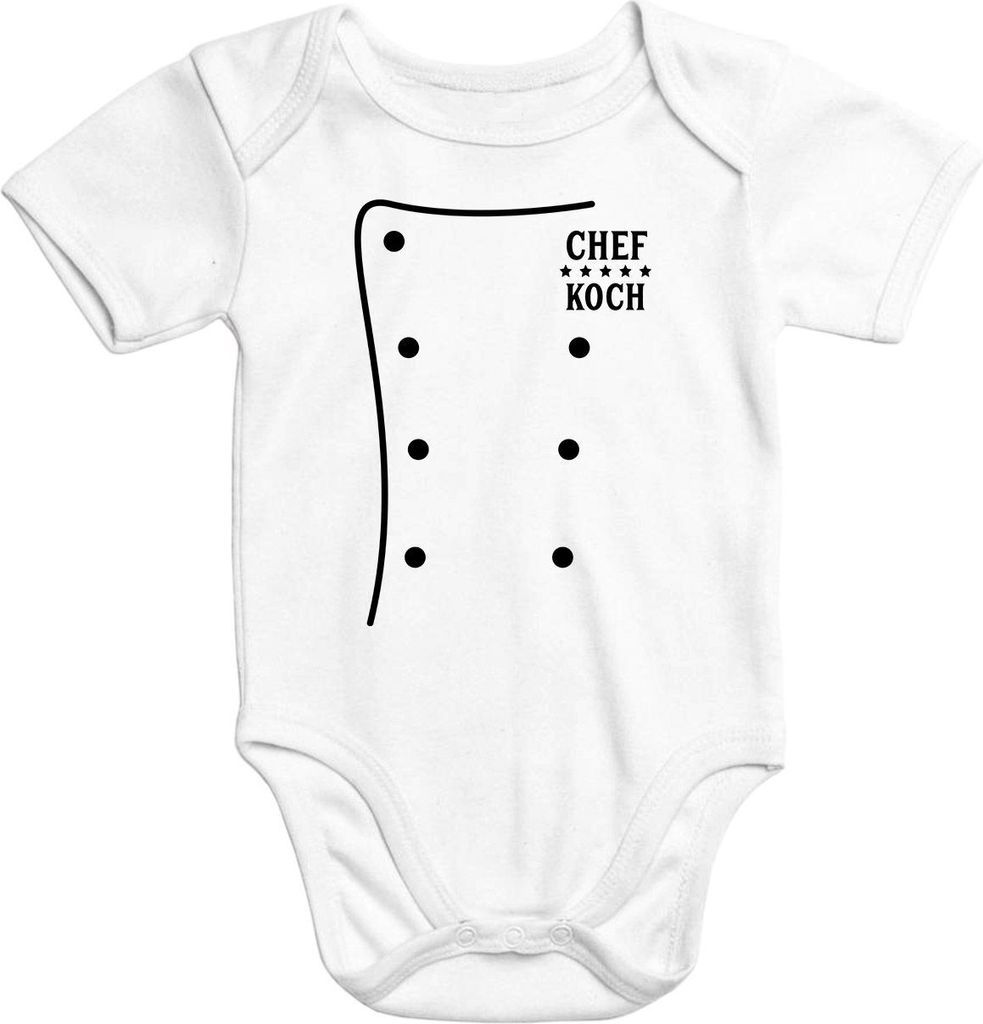 Baby Body Kostüm Koch Kochjacke Fasching Karneval lustig Produktbild 
