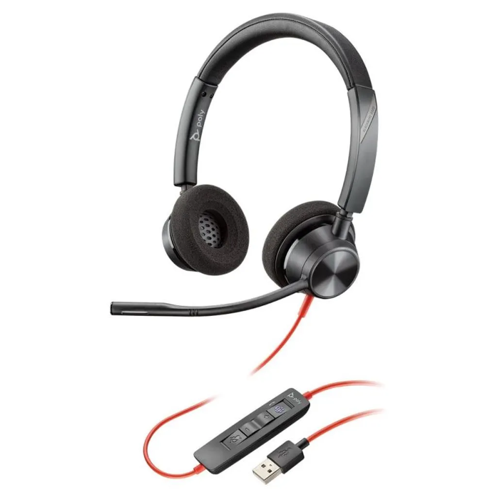 Casque visioconférence Poly C3320-M binaural idéal pour le télétravail