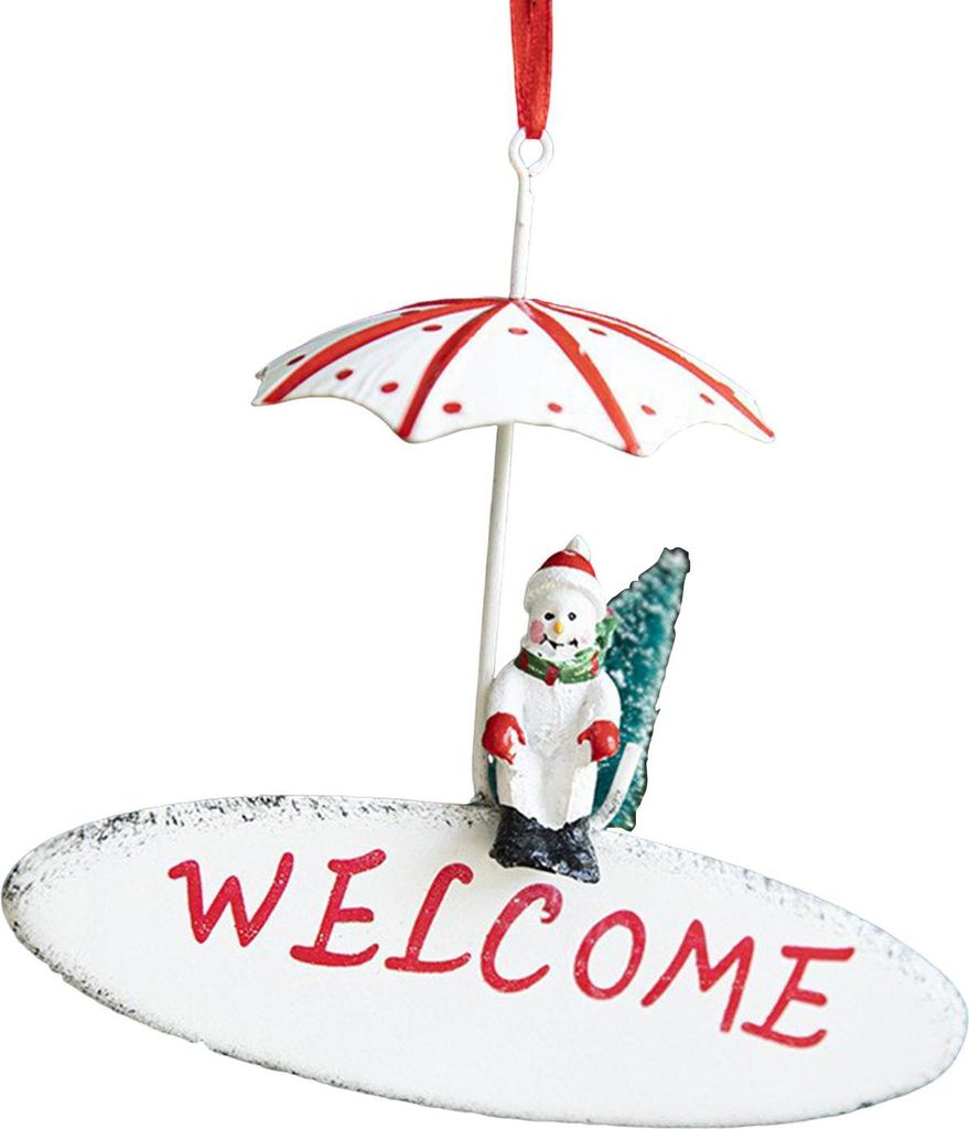 Weihnachtsbaum-Anhänger zum Aufhängen mit Umhängeband, einfach zu installieren, handbemalte Figur, Weihnachtsschmuck, Schneemann, Weihnachtsmann