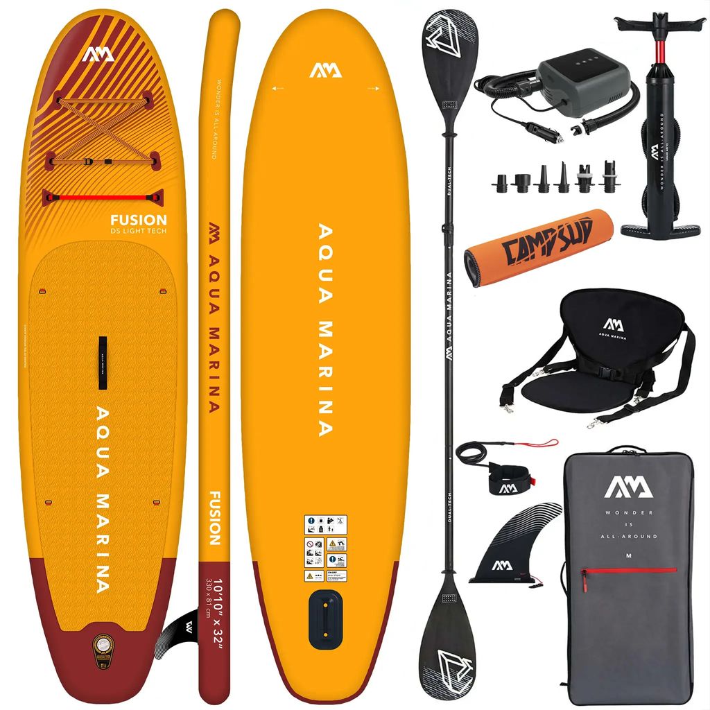 Aqua Marina Fusion SUP Board 330 cm aufblasbar – Orange - SUPER COMBO