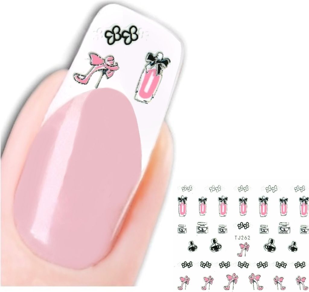 3D Nagel Sticker Nail Art Aufkleber Parfüm Pumps Design