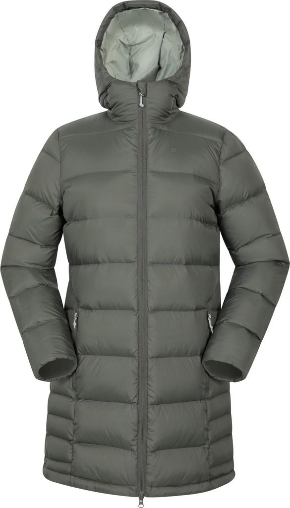 Mountain Warehouse - "Stratus Extreme" Daunenjacke für Damen, Packable, Lang MW4788 (46 DE) (Khakigrün)
