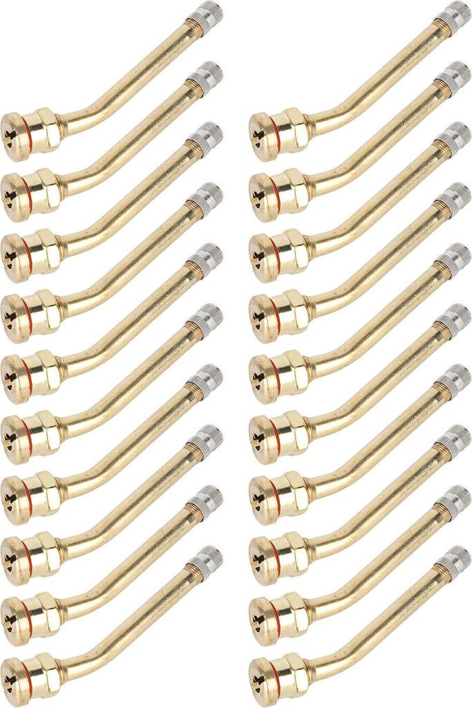 20PCS Reifenventilschaft Kupfer Hervorragende Dichtfähigkeit Rostschutz für LKW-Anhänger RV Weeder V3-20-4