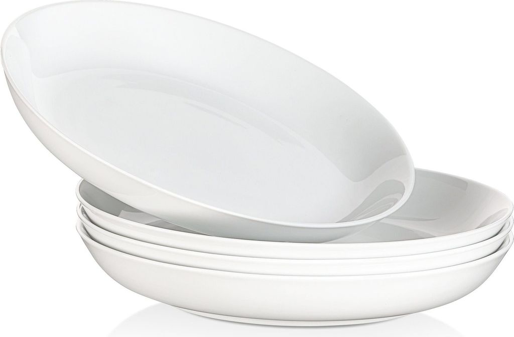 MALACASA Porzellan Salatschale, Serie Regular, Pastateller Produktbild 