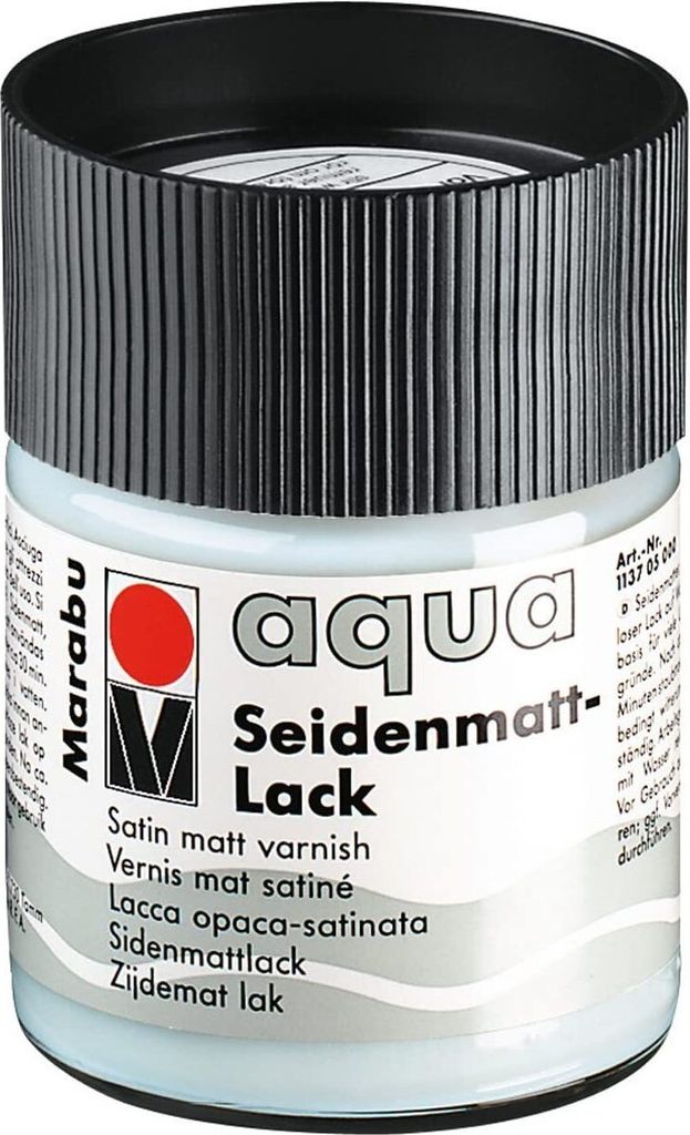 Marabu 1137 05 000 lacca opaca aqua silk, 50 ml Immagine del prodotto 