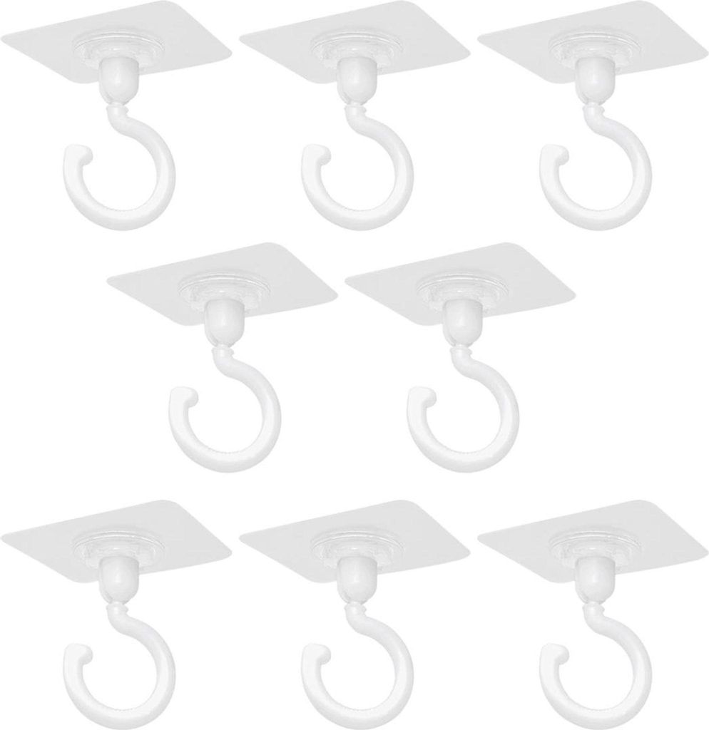 Stücke Transparente Selbstklebende Haken 360 Grad Drehbare Haken Leistungsstarke Klebehaken Wand Deckenhaken Ohne Pe