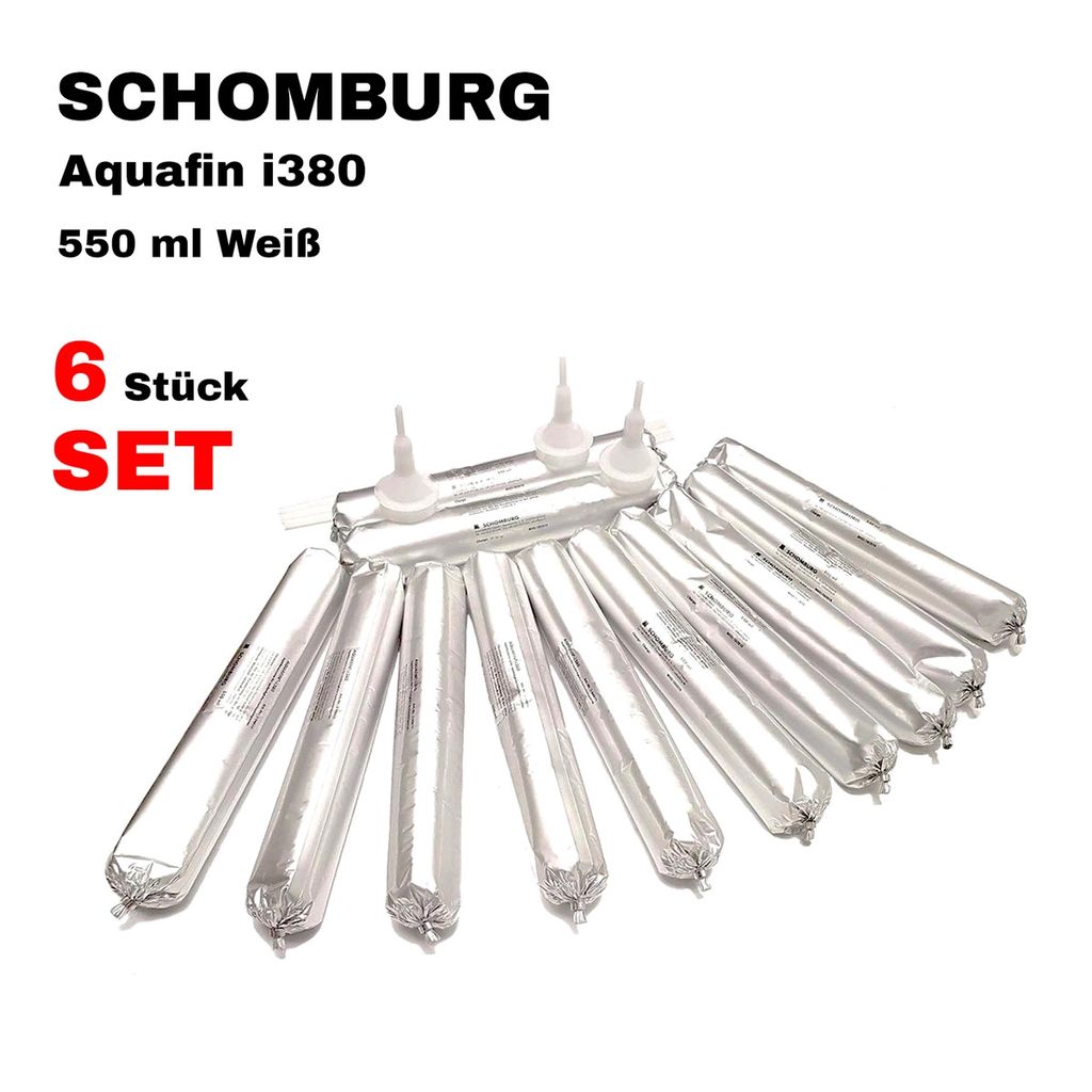 SET 6x550ml Schomburg Aquafin i380 Injektionscreme Horizontalsperren Abdichtung