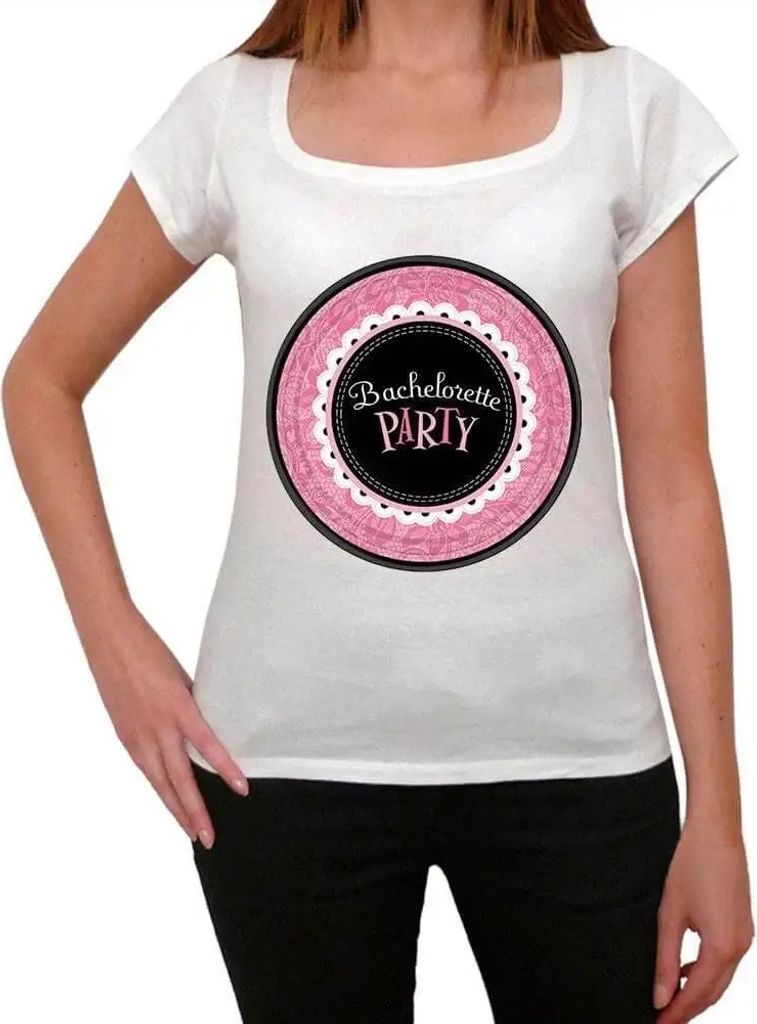 Damen Grafik T-Shirt Junggesellinnenabschied – Bachelorette Party – Öko-Verantwortlich Vintage Jahrgang Kurzarm Lustige Druck Geburtstag Gesch...