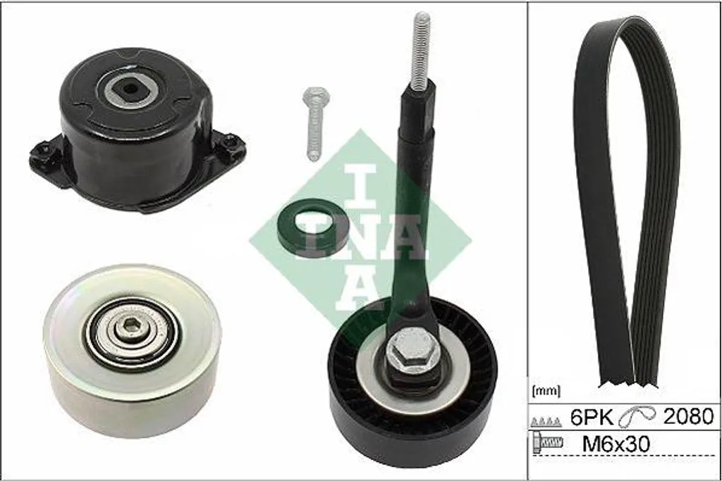 Kit courroie de rechange pour BMW E60 E61 E63 E46 - Solution OE 11282339100