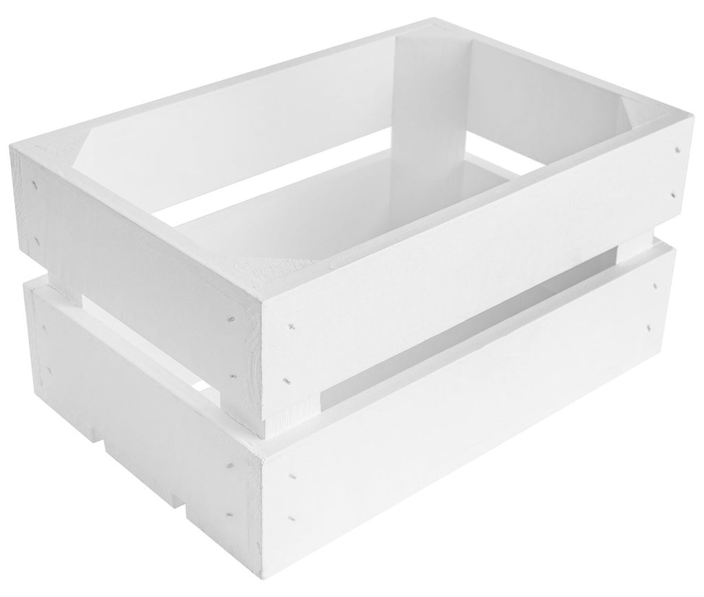 Creative Deco Natuurlijke Houten Kist Witte, 30 x 20 x 15 Productafbeelding 