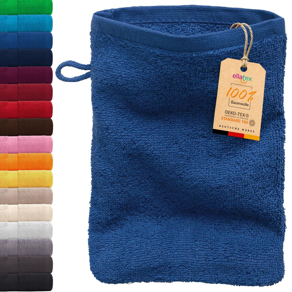 EllaTex PARIS Waschhandschuh 15x21 cm – 100% Baumwolle, 500 Produktbild 