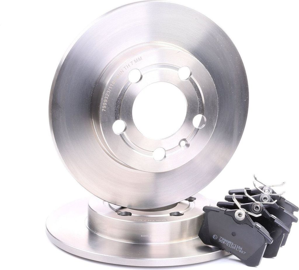RIDEX 3405B0288 - Bremsscheiben und -beläge für A3 (8L), TT (8N), Octavia I (1U), Bora (9M), Bora (1J), Golf IV (1J), Golf V (1K)