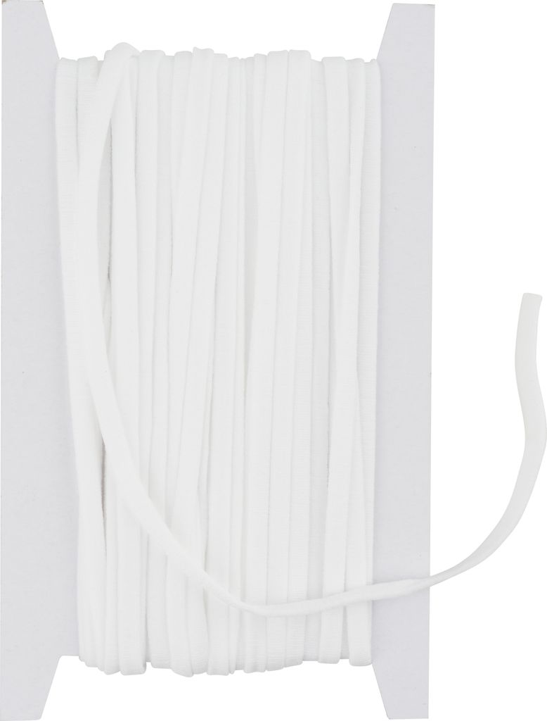 VBS Elastikband 5.8 mm breit 10 m lang Gummiband Nähzubehör Bastelbedarf Weiß