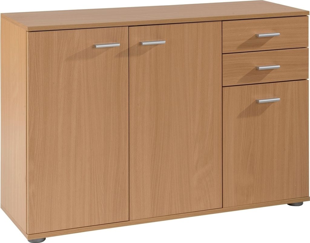 Kommode - Buche Nachbildung - B 106 cm - 3 Türen - 2 Produktbild 