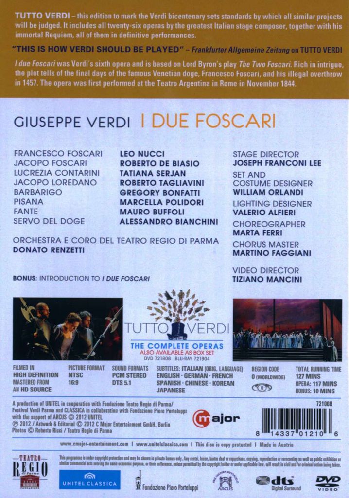 Renzetti/Nucci/De Biasio: Die beiden Foscari