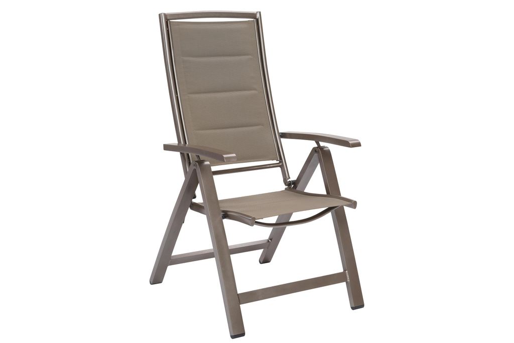 Merxx Gartensessel Tinetto, gepolstert, klappbar - Aluminium/Textil