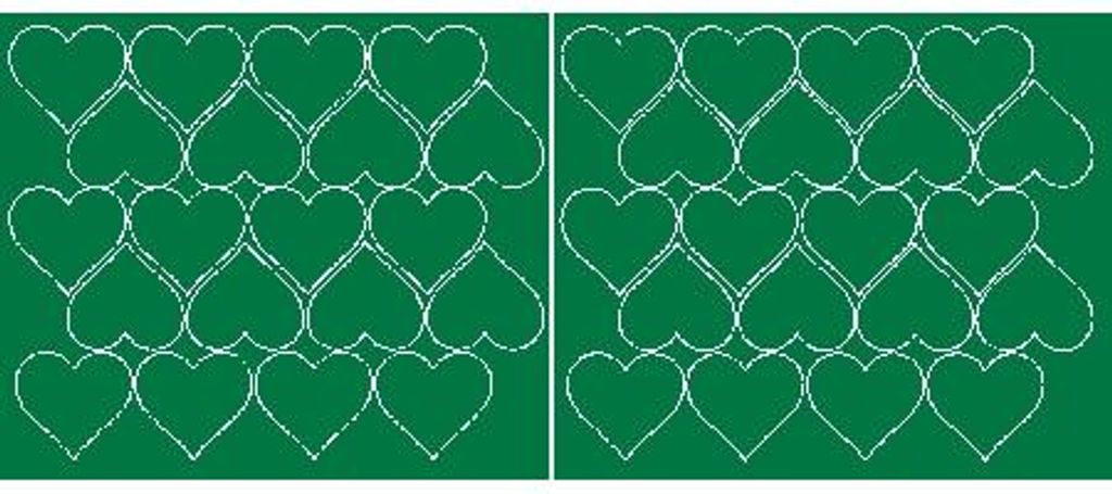 Valentinstag-Herzaufkleber, 5 cm, 40 Stück, grün glänzend