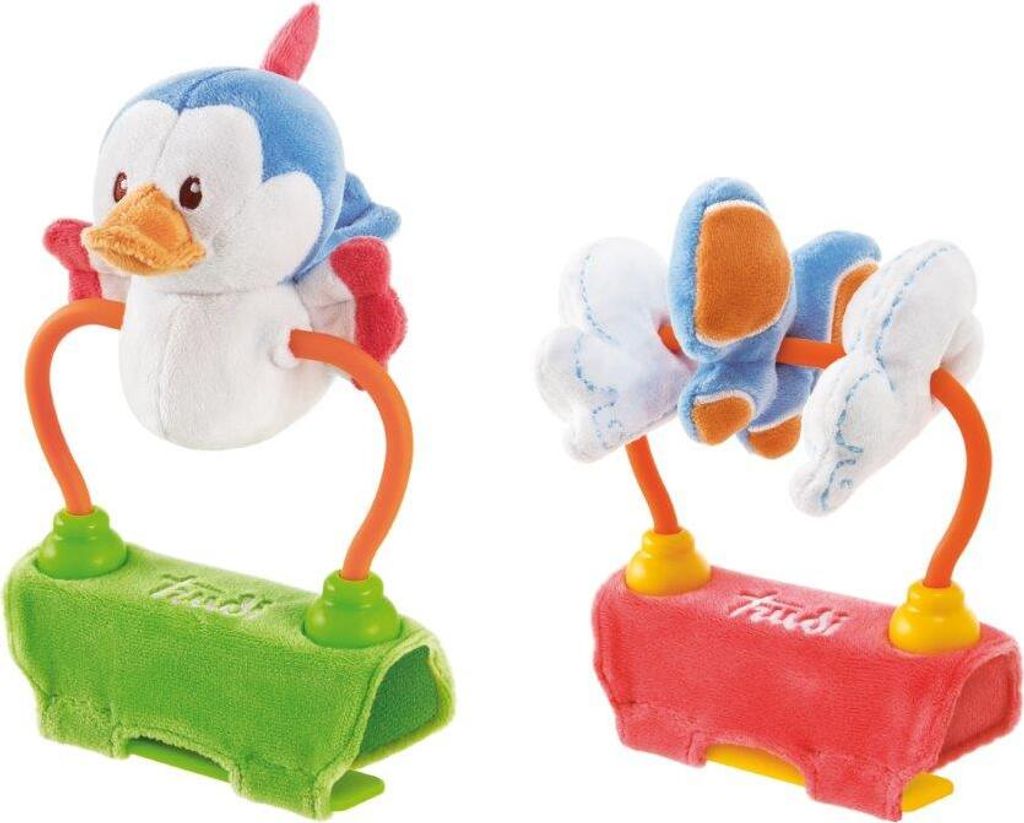 TRUDI - Plüsch-Kinderwagenspielzeug mit Geräuschen - Vogel