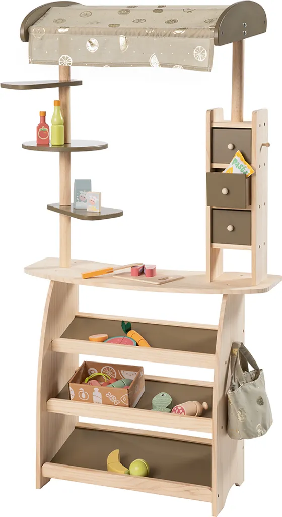 Échoppe en bois howa Lucky - Épicerie de jeu avec auvent et sac 47472