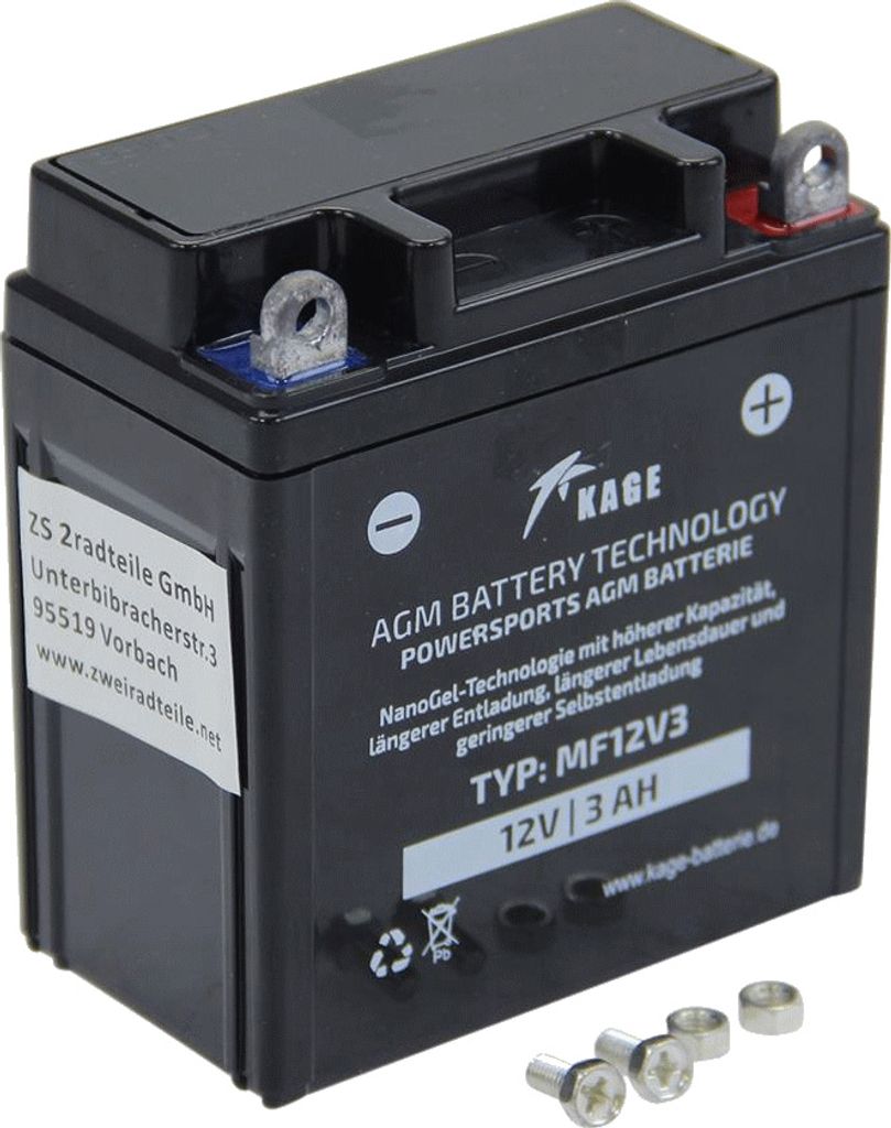 Battery YB3L-A / Honda Genuine Part - Foto 9