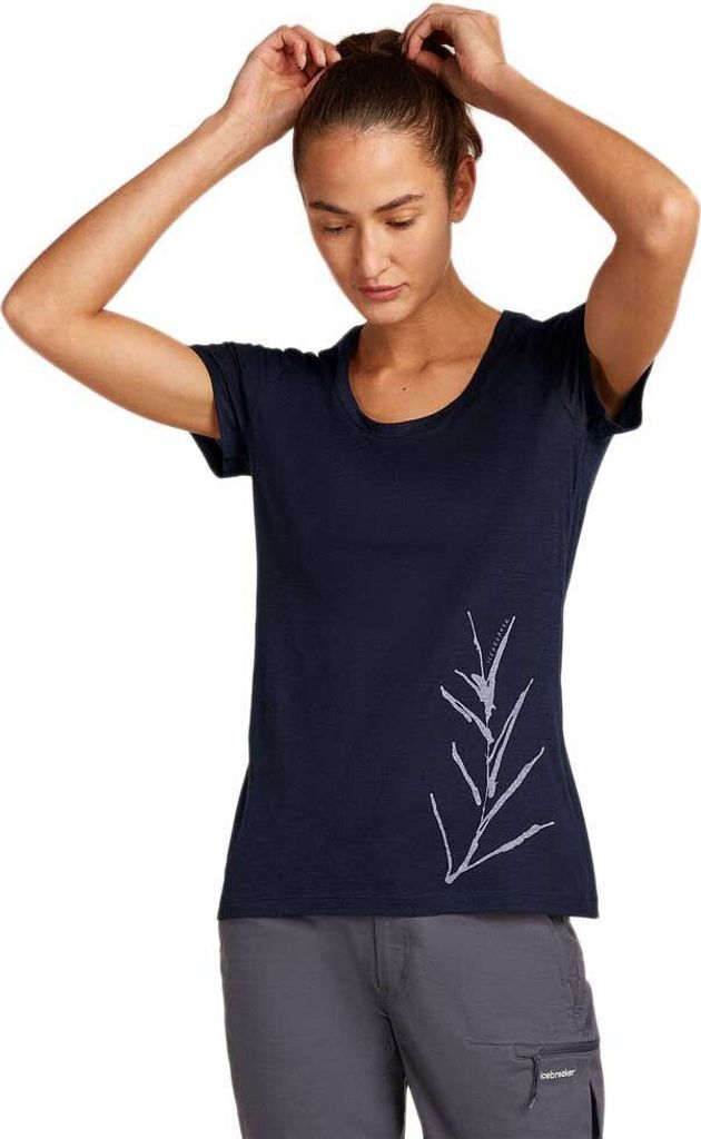 Icebreaker Merino 150 Tech Lite Scoop Panax Kurzarm-t-shirt Blau XS Frau Blau XS