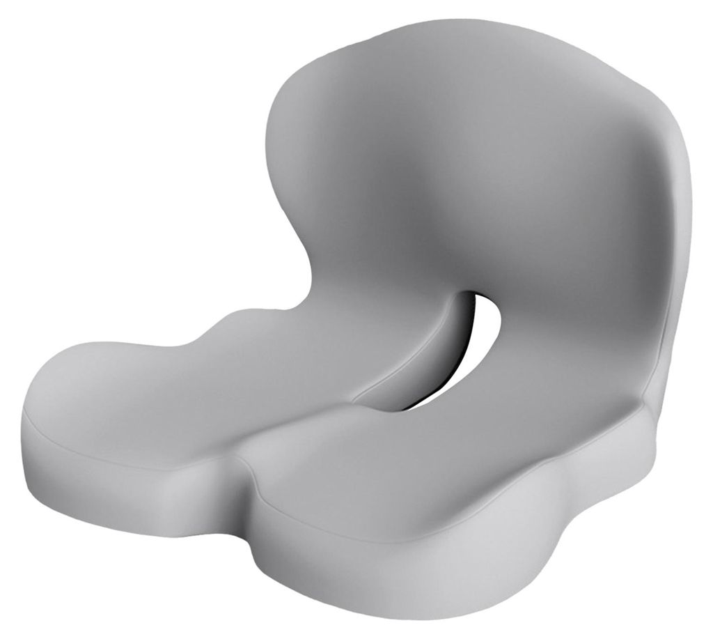 2-in-1 Sitzkissen: Ergonomisches Rückenkissen aus Memory-Schaum, rutschfeste Unterseite, Sitzkissen mit Lendenwirbelstütze für Bürostuhl und Au...