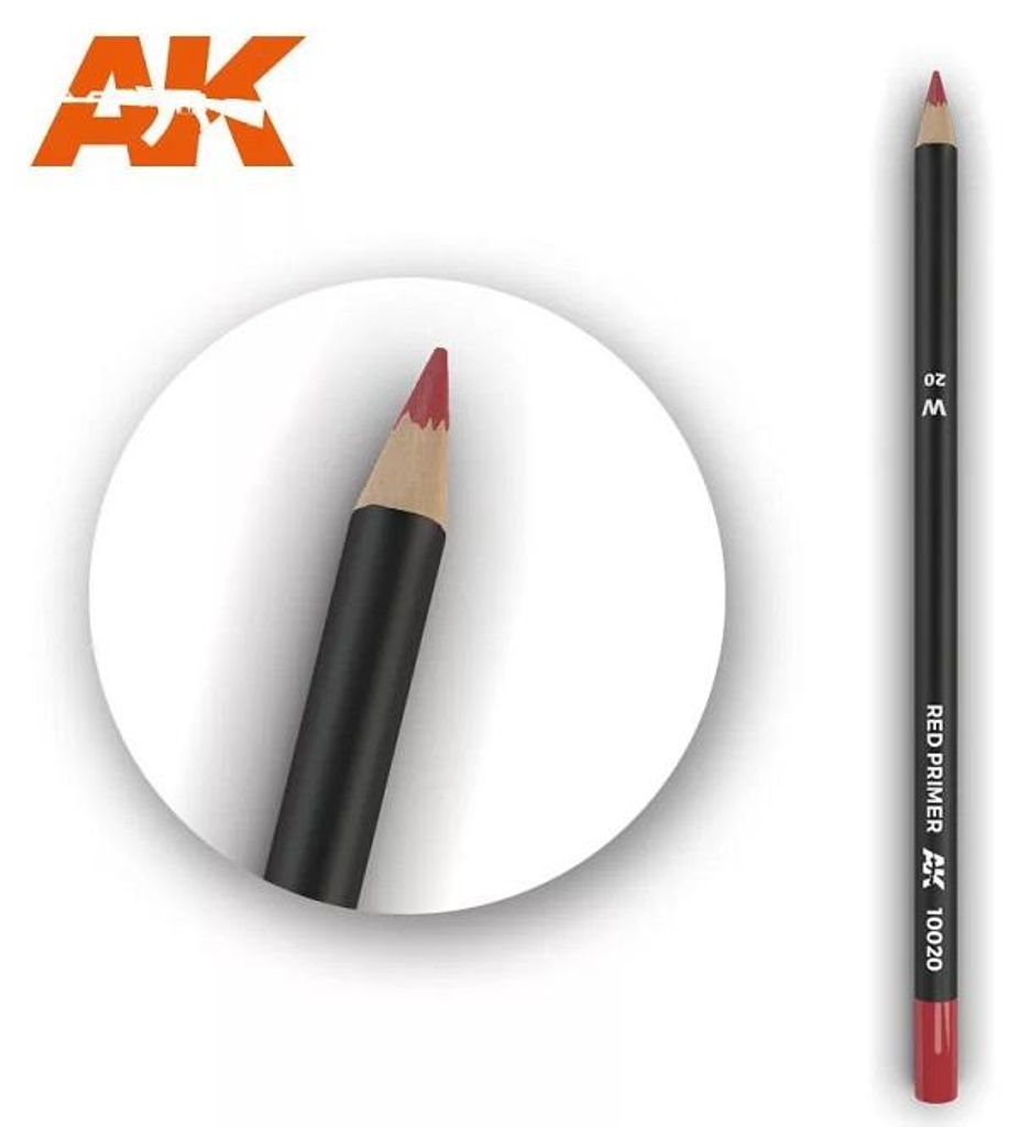 AK Interactive Watercolor Pencil Red Primer (1x) (AK-10020)