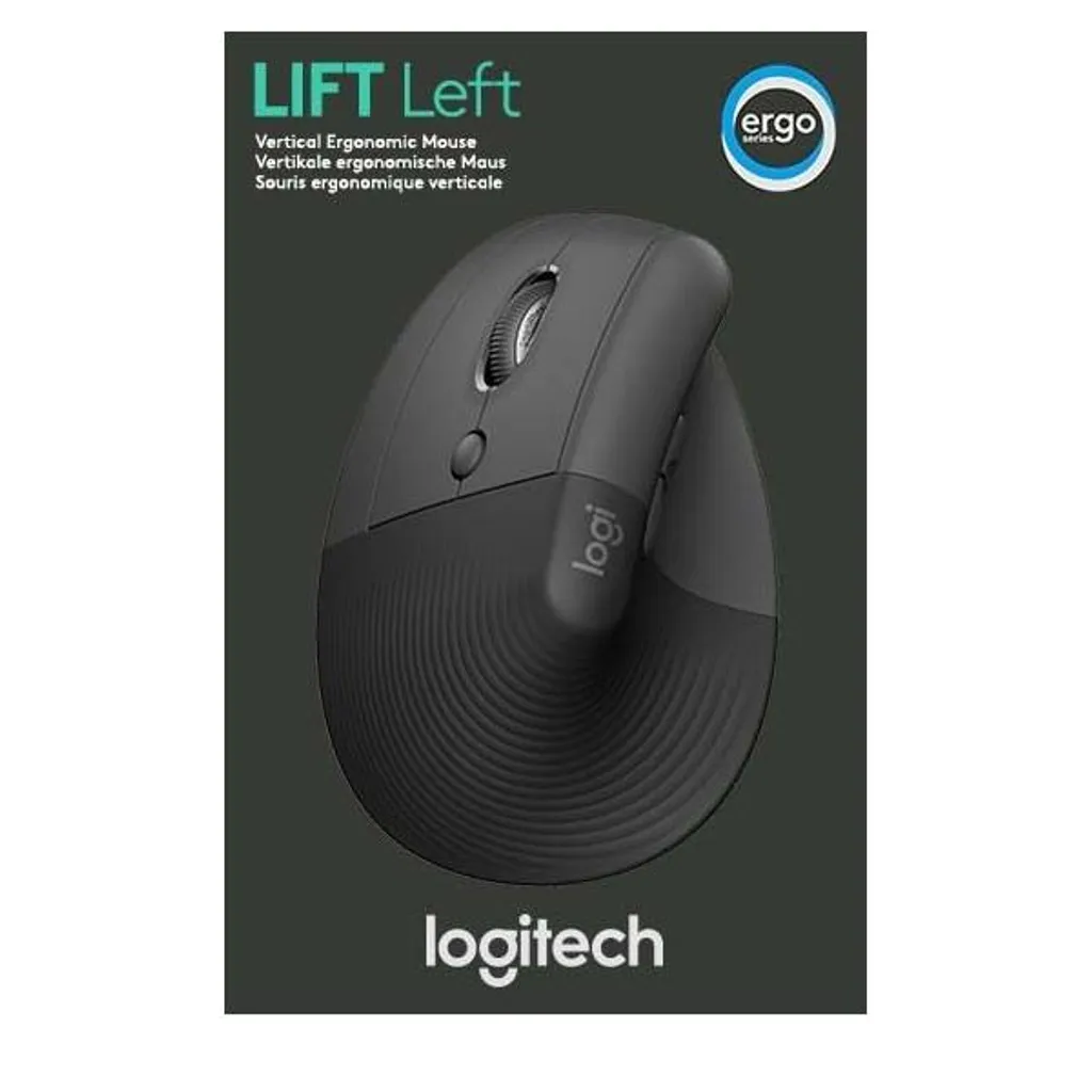 Logitech Lift Vertical Ergonomic Mouse - Souris verticale sans fil Graphite - 35