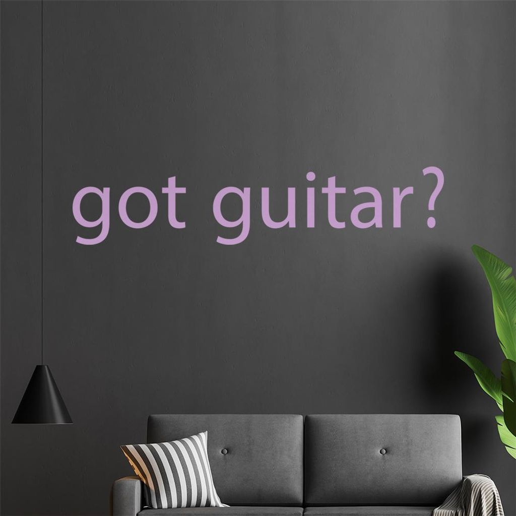 got guitar? Wandtattoo in 6 Größen - Wandaufkleber Wall Sticker - Dekoration, Küche, Wohnzimmer, Schlafzimmer, Badezimmer