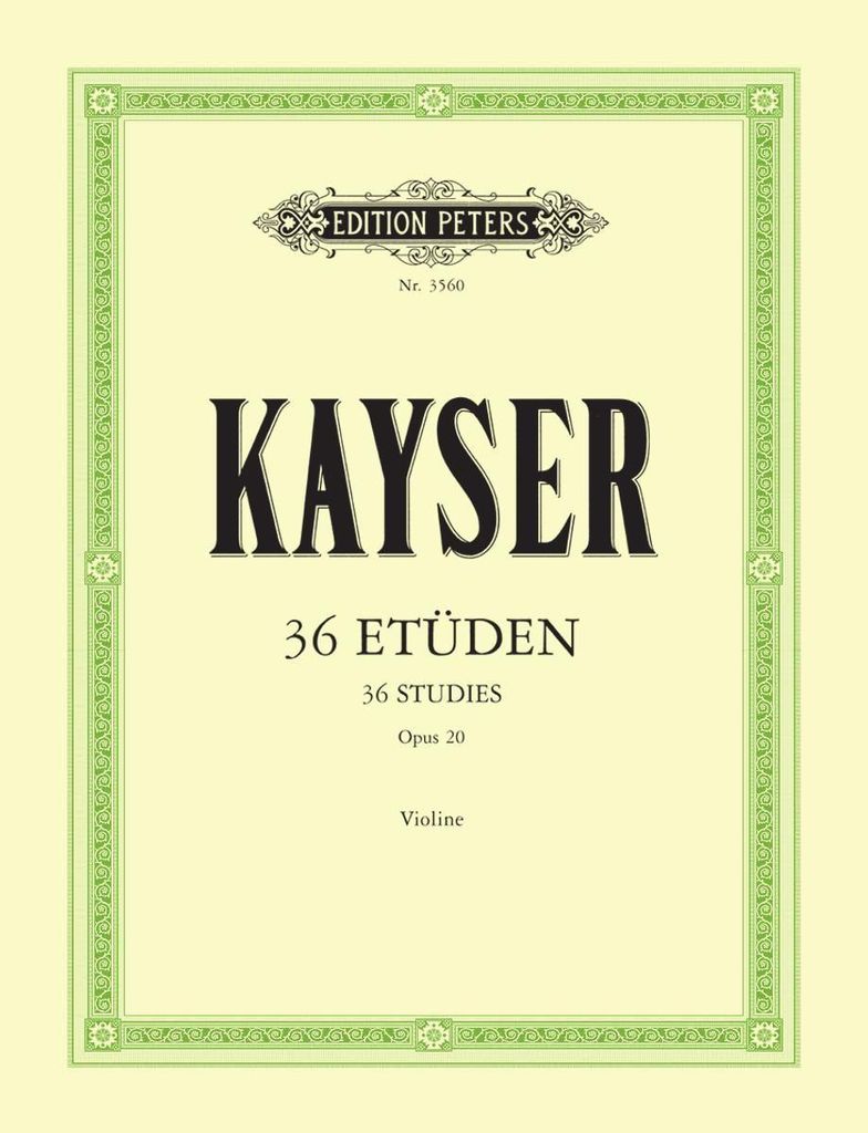 36 Etüden op. 20 "Für die Violine"" Produktbild 